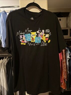 Disney Parks Mickey Mouse Classic Graphic Tee - Black (Unisex)